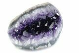 Wide, Intense Purple Amethyst Geode - Uruguay #379376-1